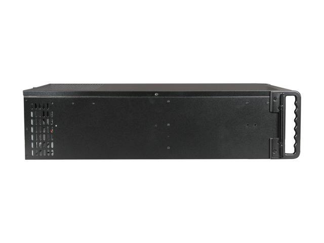 IStarUSA D-400L-7 Black Aluminum / Steel 4U Rackmount High Performance Chassis - Black Bezel 7 External 5.25" Drive Bays