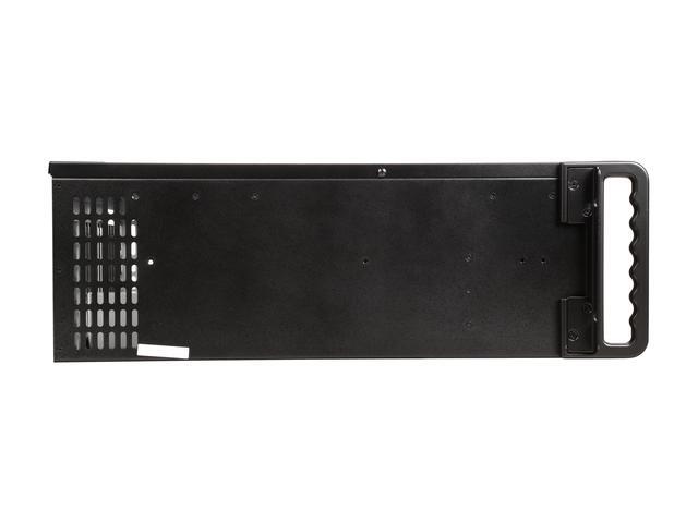 IStarUSA D-414 Black Aluminum / Steel 4U Rackmount 14 Slots Industrial PC Chassis 4 External 5.25" Drive Bays