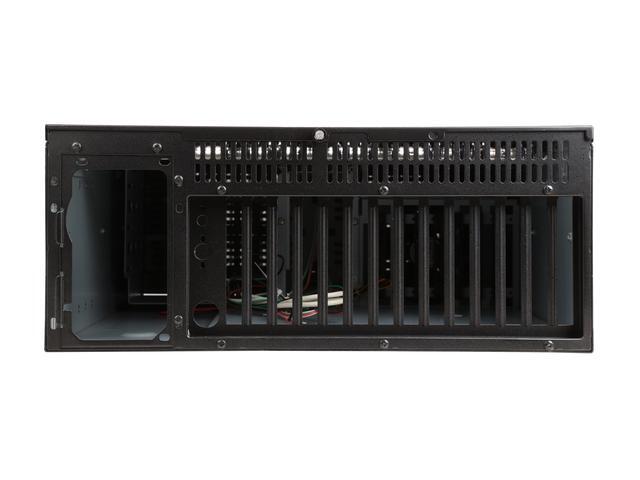 IStarUSA D-414 Black Aluminum / Steel 4U Rackmount 14 Slots Industrial PC Chassis 4 External 5.25" Drive Bays