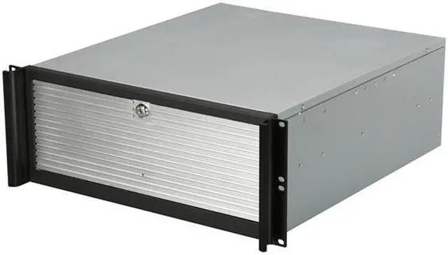 iStarUSA D-416-SILVER Metal/ Aluminum 4U Rackmount Compact Stylish Server Chassis 6 External 5.25" Drive Bays - OEM
