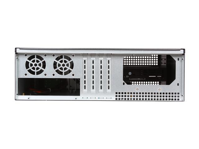 IStarUSA D313SEMATX-DE1BK Aluminum / Steel 3U Rackmount Compact Trayless Server Case - Black Bezel 1 External 5.25" Drive Bays