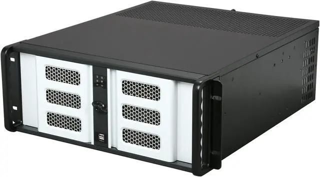 iStarUSA D400-6SE-SL 4U Rackmount Compact Stylish Server Chassis 6 External 5.25" Drive Bays - OEM