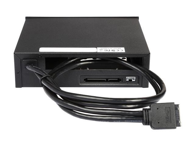 IStarUSA T-5K25TU-SA 5.25" To Slim ODD And 2.5" SATA 6Gb/s Trayless Hot-Swap Cage With USB 3.0