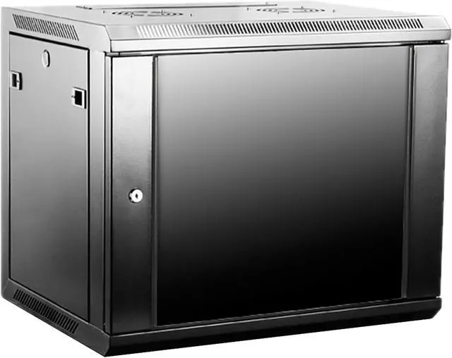 iStarUSA WM945-KBR1U 9U 450mm Depth Wallmount Server Cabinet with 1U Keyboard Drawer