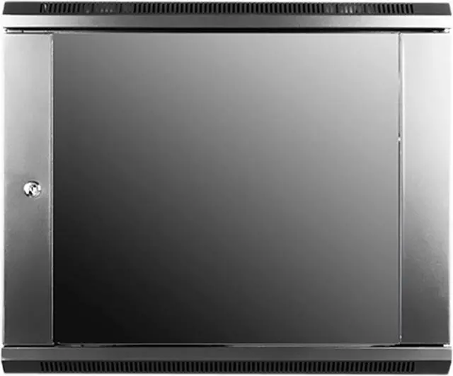 iStarUSA WM945-SFH25 9U 450mm Depth Wallmount Server Cabinet with 1U Supporting Tray