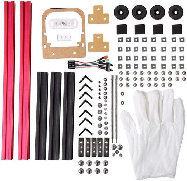 ITX Motherboard Test Bench Open Air Computer Case Chassis Aluminum Bracket DIY Bare Frame Mini-ITX Support Graphics Card(red&Black)