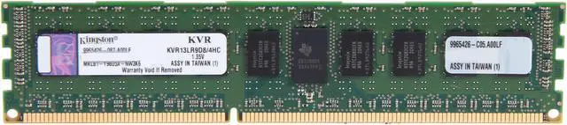 Kingston 4GB ECC Registered DDR3 1333 Server Memory DR x8 1.35V Server Hynix C Model KVR13LR9D8/4HC