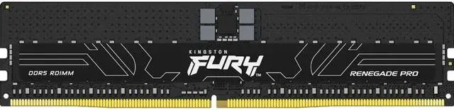 Kingston FURY Renegade Pro 32GB DDR5 SDRAM Memory Module - For Desktop PC Workstation - 32 GB (1 x 32GB) - DDR5-5600/PC5-44800 DDR5 SDRAM - 5600 MHz - CL36 - 1.25 V - ECC - Registered - KF556R36RB-32