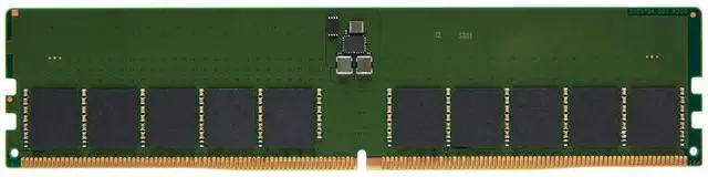 Kingston KSM56E46BD8KM-48HM RAM Module - 48 GB - DDR5-5600/PC5-44800 DDR5 SDRAM - 5600 MHz Dual-rank Memory - CL46 - 1.10 V - ECC - Unbuffered - 288-pin - DIMM