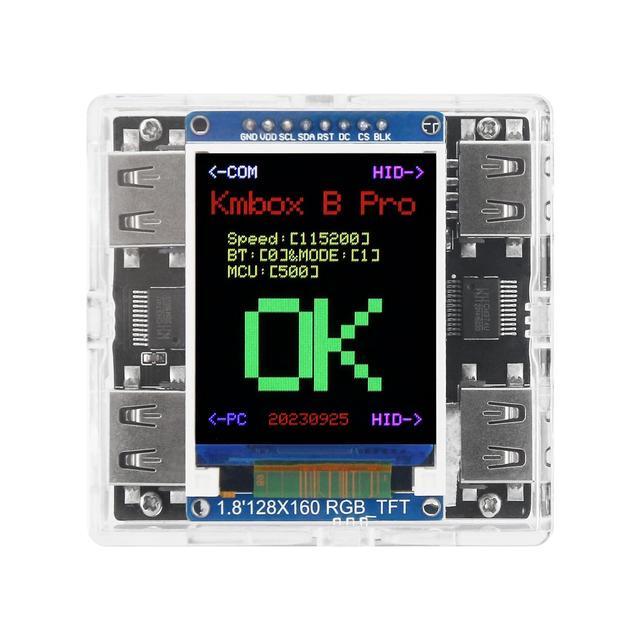 Kmbox B+ (Pro) Keyboard Mouse Controller Keyboard Mouse Macro With Screen For DMA And Dual Computer