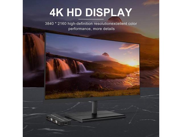 KVM HDMI USB Switch 2x1 USB Switch 4K HDMI Switcher Box For 2 Computers Share Keyboard Mouse Monitor Support 4K 30Hz For Laptop PC Xbox HDTV With 2x USB Cable 1x Switch Button Cable