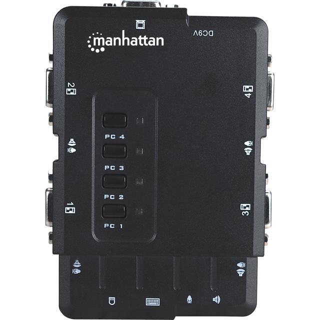 KVM SWITCH 4-PORT COMPACT USB-A