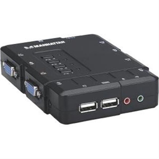 KVM SWITCH 4-PORT COMPACT USB-A