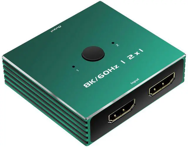 Kvm Switch Displayport EDID 2 Monitors 2 Computers 4K 144Hz Hotkey Switching kvm Switch Dual Monitors dp 1.4 1440P 144Hz 165Hz 240hz (HDMI 2.1 2 * 1)