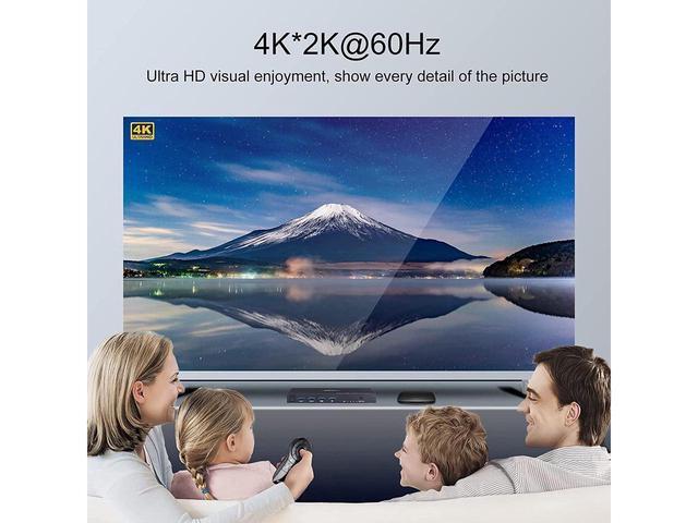 KVM Switch HDMI 4K 60Hz 4 Port Box USB Switch With 4 USB 2.0 Hubs 4 In 1 Out HDMI KVM Switch Support Wireless Keyboard And Mouse And Hotkey Switching No Power Require