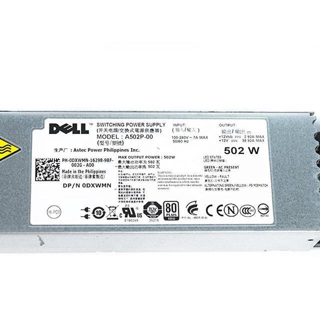 KY091 Poweredge R610 502W Power Supply A502P-00
