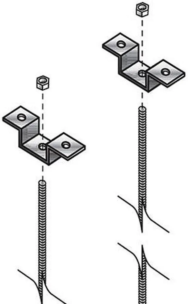 LADDER RACK THREADED CEILING KIT GSA TAA 45 DAY STANDARD RETURN POLICY