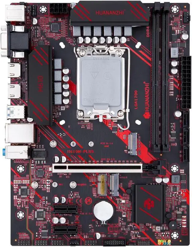 LGA1700 H610M PLUS Motherboard M-ATX DDR4 Support Intel LGA 1700 CPU 12100F 12400F 12490F 12600F 12700F 13600F
