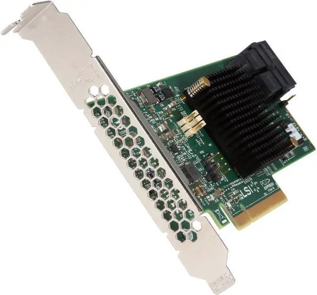 LSI 9341 MegaRAID SAS 9341-8i (LSI00407) PCI-Express 3.0 x8 Low Profile SATA / SAS High Performance Eight-Port 12Gb/s RAID Controller (Single Pack) Avago Technologies