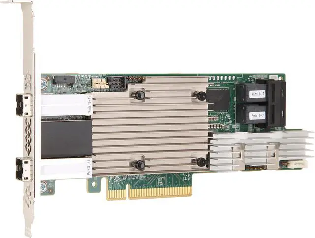 LSI 9380-8I8E x8 lane PCI Express 3.0 Low Profile SATA / SAS High Port Count 12Gb/s PCI Express SATA + SAS RAID Controller