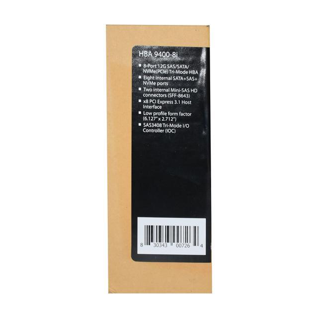 LSI Broadcom 9400-8i 12Gb/s Tri-Mode SAS SATA PCI-e Hot Bus Adapter