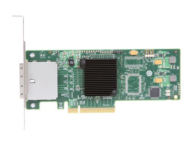LSI LSI00188 PCI Express Low Profile Ready SATA / SAS 9200-8e Controller Card (Single Pack) Avago Technologies