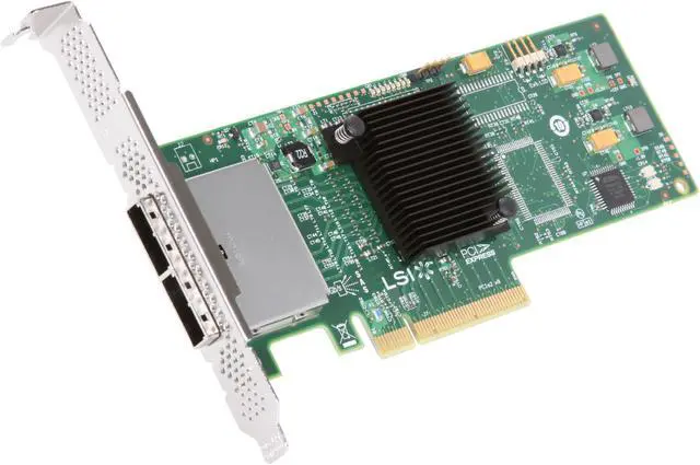 LSI LSI00188 PCI Express Low Profile Ready SATA / SAS 9200-8e Controller Card (Single Pack) Avago Technologies