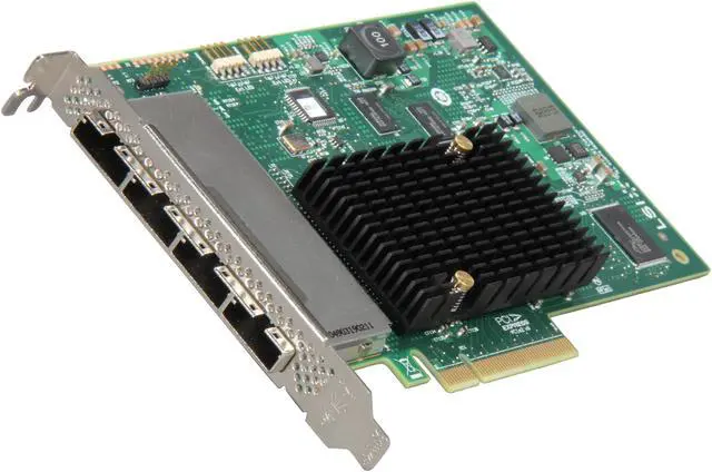 LSI LSI00276 PCI-Express 2.0 x8 SATA / SAS 9201-16e Host Bus Adapter Single Pack Avago Technologies