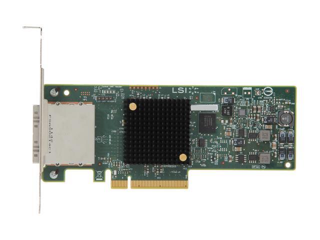 LSI LSI00300 (9207-8e) PCI-Express 3.0 X8 Low Profile SATA / SAS Host Controller Card Avago Technologies