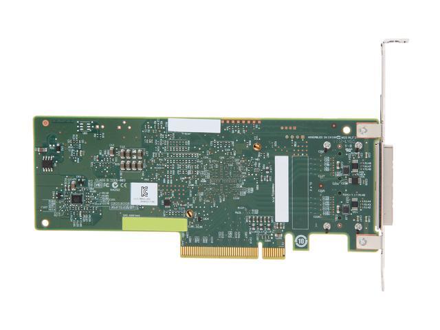 LSI LSI00300 (9207-8e) PCI-Express 3.0 X8 Low Profile SATA / SAS Host Controller Card Avago Technologies