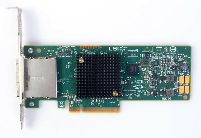LSI LSI00300 (9207-8e) PCI-Express 3.0 X8 Low Profile SATA / SAS Host Controller Card Avago Technologies