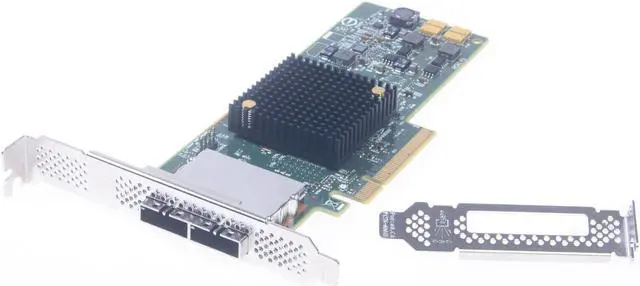 LSI LSI00300 (9207-8e) PCI-Express 3.0 x8 Low Profile SATA / SAS Host Controller Card Avago Technologies