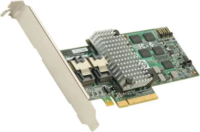 LSI MegaRAID Internal Low-Power SATA/SAS 9260-8i 6Gb/s PCI-Express 2.0 w/ 512MB onboard memory RAID Controller Card Single Avago Technologies
