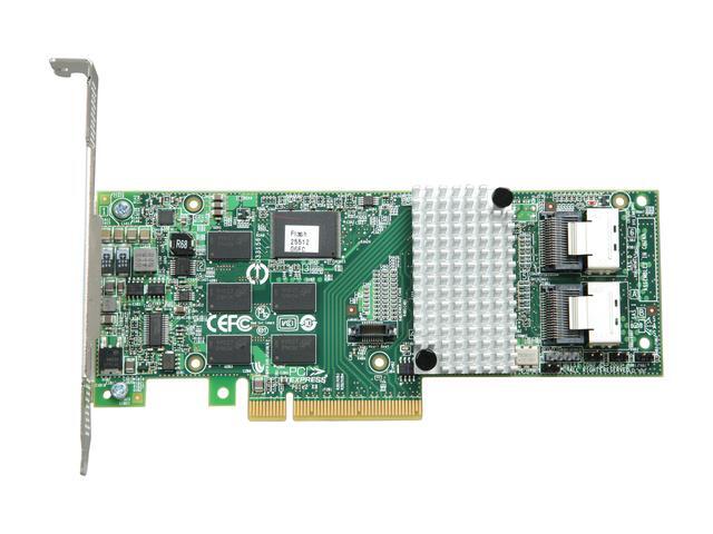 LSI MegaRAID Internal Low-Power SATA/SAS 9261-8i 6Gb/s PCI-Express 2.0 W/ 512MB Onboard Memory RAID Controller Card Single Avago Technologies