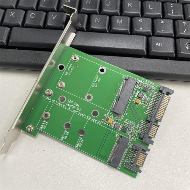 M.2 NGFF Msata SSD To Sata 3.0 2.5" Adapter M.2 SSD Converter Riser Card For PC Laptop Add On Card Up To 6Gdps