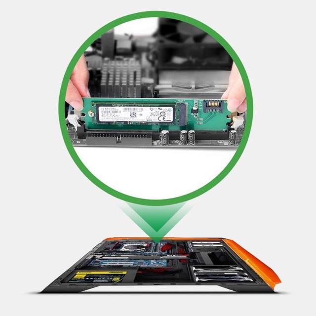 M.2 Ngff- SSD To SATA Adapter DDR2 Powered SATA To M.2 SSD Ngff- B Key Convert Card To Win 7/8/10 Support 2242-60-80 SSD