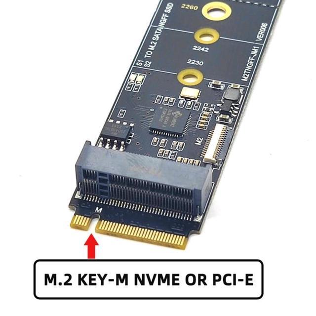 M.2 NVME Sata Riser Card M2 NVME To Sata 3.0 Expansion Card JMB582 6GB/S Adapter Sata3.0 Riser Expansion Card