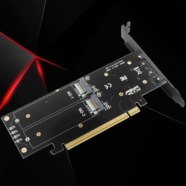 M.2 X16 To 4X NVME PCIE3.0 GEN3 RAID Card PCI-E VROC CARD RAID NVMEx4 Adapter