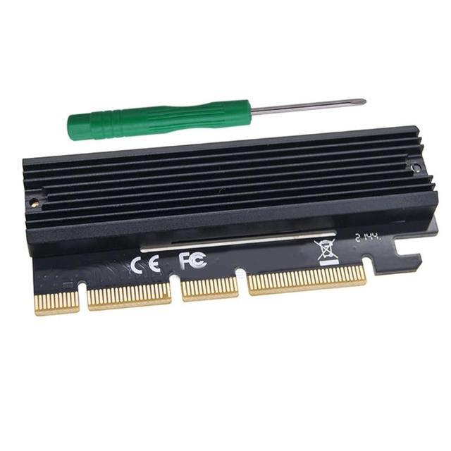 M2 SSD PCIE Adapter Aluminium Alloy Expansion Card Computer Adapter Interface M2 NVMe SSD To PCIE 3.0 16X Riser(as Shown)