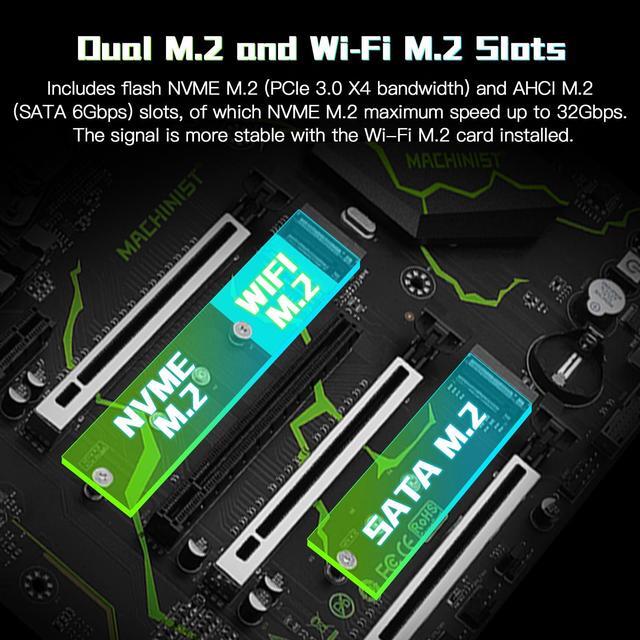 MACHINIST LGA 2011-3 Motherboard Intel X99 (Intel 5th/6th Gen) Server Motherboard (ATX PCIe 3.0 DDR4 NVME/SATA M.2 One-Key Boot/Restart SATA 6Gb/s) For Xeon E5 V3/V4 Core I7 Series MR9S