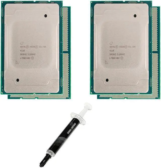 Matched Pack of 2 Intel Xeon Silver 4116 Processor 12-Core 2.10 GHz for ThinkSystem SR530 SR630 SR650 ST550