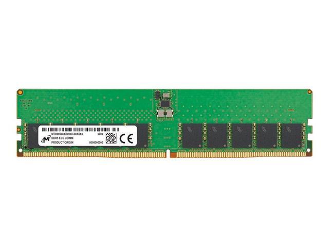 Micron 32 GB ( 1 X 32 GB ) 5600MHz PC5-44800 CL46 Unbuffered ECC Desktop Memory Model MTC20C2085S1EC56BR