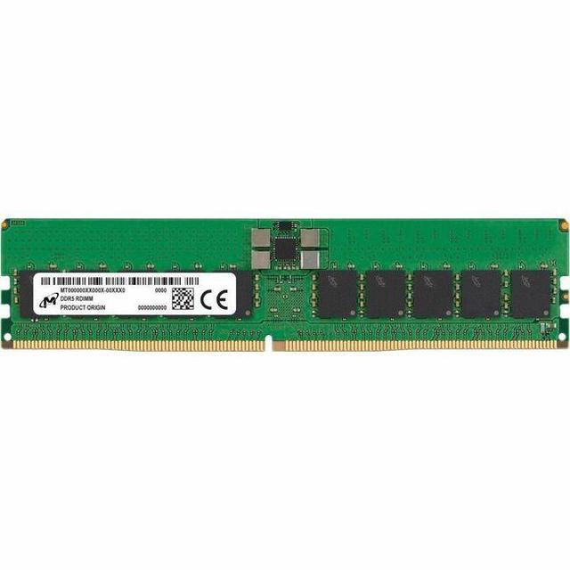 Micron 32 GB ( 1 X 32 GB ) DDR5 PC5-44800 5600MHz CL46 Dual-rank Memory 288-pin Server/Workstation Memory Model MTC20F2085S1RC56BR