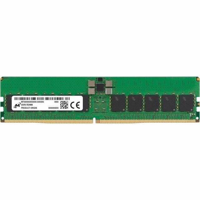 Micron 32 GB ( 1 X 32 GB ) DDR5 PC5-44800 5600MHz CL46 Dual-rank Memory 288-pin Server/Workstation Memory Model MTC20F2085S1RC56BR