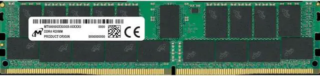 Micron 32GB Server Workstation Memory - DDR4 3200MHz - ECC Parity - Registered - 2Rx8 - CL22 - 1.2V
