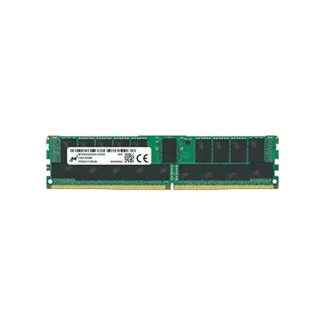 Micron MTA36ASF4G72PZ-3G2R1 32GB DDR4 SDRAM Memory Module - 32 GB - DDR4-3200/PC4-25600 DDR4 SDRAM - 3200 MHz Dual-rank Memory - CL22 - 1.20 V - ECC - Registered - 288-pin - DIMM