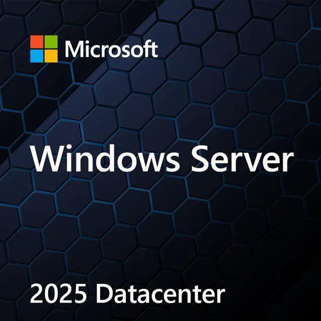 Microsoft Windows Server 2025 Datacenter 64-bit License (16 Core OEM DVD) - OEM