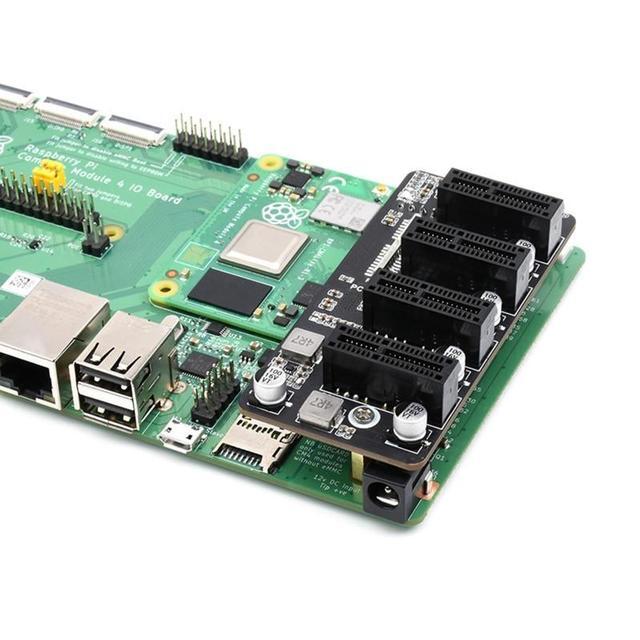 Mini Base Board For Raspberry Pi Computer Module 4 CM4 Onboard PCIE 2 Gen 4 Ways Connector ASM1184 Advanced Chip