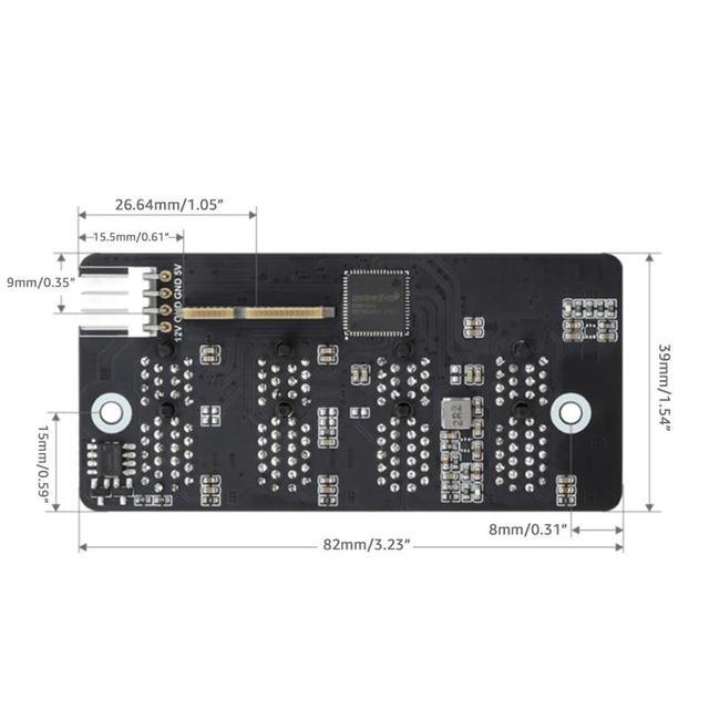 Mini Base Board For Raspberry Pi Computer Module 4 CM4 Onboard PCIE 2 Gen 4 Ways Connector ASM1184 Advanced Chip