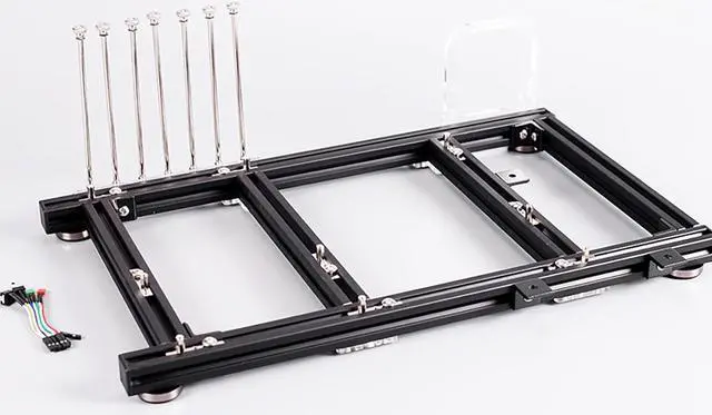 Mini ITX MATX ATX PC Test Bench DIY Open Air Frame Overclock Vertical Case Computer Mount Aluminum Chassis for HTPC Graphics Card/Games/Cooling